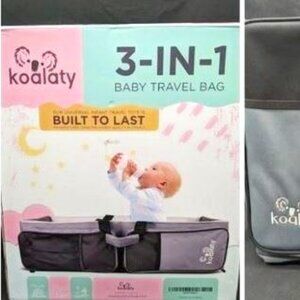 P1454-IOB Koalaty 3-in-1 Diaper Bag, Changing Table, Bassinet